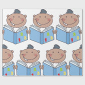 Het lezen van een Wiskunde boek van het kind Cadeaupapier (Vlak)