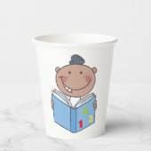 Het lezen van een Wiskunde boek van het kind Papieren Bekers (Voorkant)