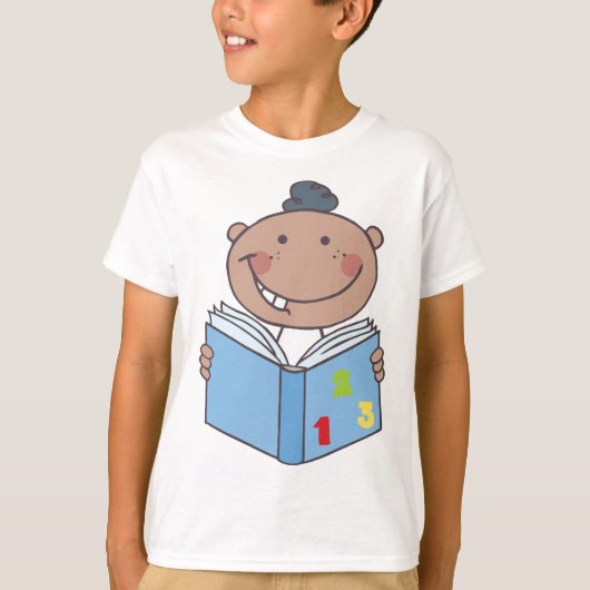 Het lezen van een Wiskunde boek van het kind T-shirt (Voorkant)