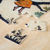 Het lezen van Fairy in een eikenboom Legpuzzel (Zijkant)