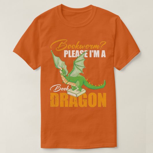 Het lezen van Fantasy Animal Funny Bookworm Book D T-shirt (Design voorkant)