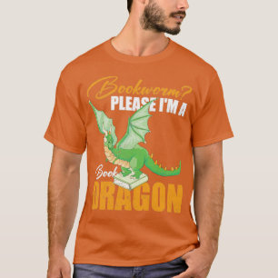 Het lezen van Fantasy Animal Funny Bookworm Book D T-shirt