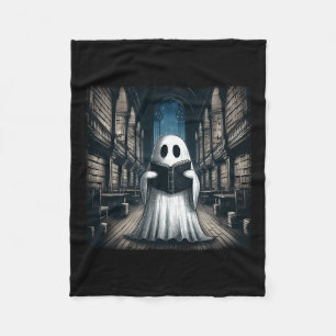 Het lezen van Ghost Library Halloween Librarian Bo Fleece Deken