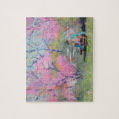 Het lezen van haar brief Redbuds / Kunstenaar Larr Legpuzzel (Verticaal)