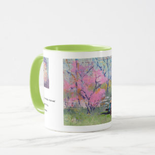 Het lezen van haar brief Redbuds / Kunstenaar Larr Mok
