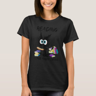 Het lezen van het boek omdat moord verkeerd is Bla T-shirt