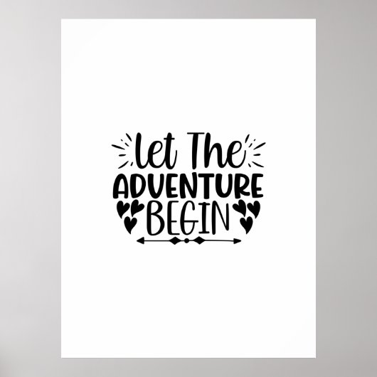 Het lezen van kunst laat het avontuur beginnen poster (Voorkant)