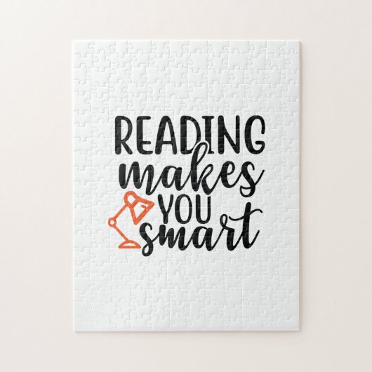 Het lezen van kunst maakt je slim legpuzzel (Verticaal)