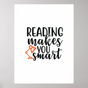 Het lezen van kunst maakt je slim poster
