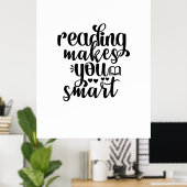 Het lezen van kunst maakt je slim poster (Thuiskantoor)