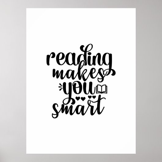 Het lezen van kunst maakt je slim poster (Voorkant)