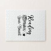 Het lezen van kunst maakt uw slimme legpuzzel (Horizontaal)