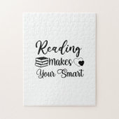 Het lezen van kunst maakt uw slimme legpuzzel (Verticaal)