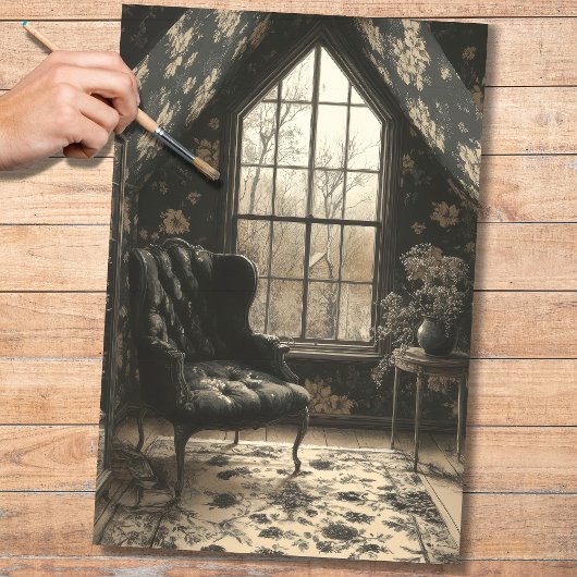 Het lezen van Nook 1 Decoupage Paper Tissuepapier