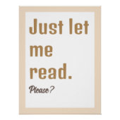 Het lezen van Nook Decor Boek Thema Poster (Voorkant)