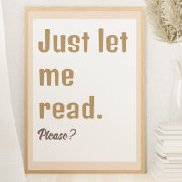 Het lezen van Nook Decor Boek Thema Poster
