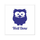 Het lezen van Owl Goed gedaan stempel leraar (Design)