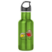 Het lezen van Rocks Cute Kinder Cartoon Waterfles (Voorkant)