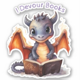*~* Het lezen van Schattigee Baby Dragon AP88 I DE Sticker