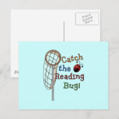 Het lezen van tshirts en cadeautjes briefkaart (Voorkant / Achterkant)