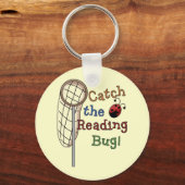 Het lezen van tshirts en cadeautjes sleutelhanger (Voorkant)