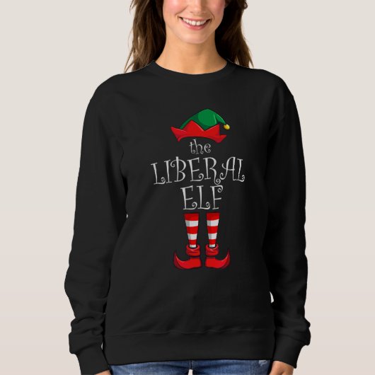 Het Liberale Elf Matching Family Kerstfeest De Trui (Voorkant)