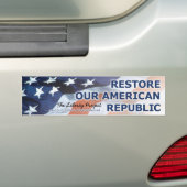 Het liberty-project - herstel onze Amerikaanse rep Bumpersticker (Op auto)
