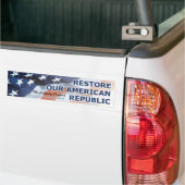 Het liberty-project - herstel onze Amerikaanse rep Bumpersticker (Op Truck)