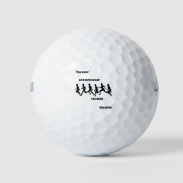 Het lichaam bereikt wat de geest gelooft golfballen
