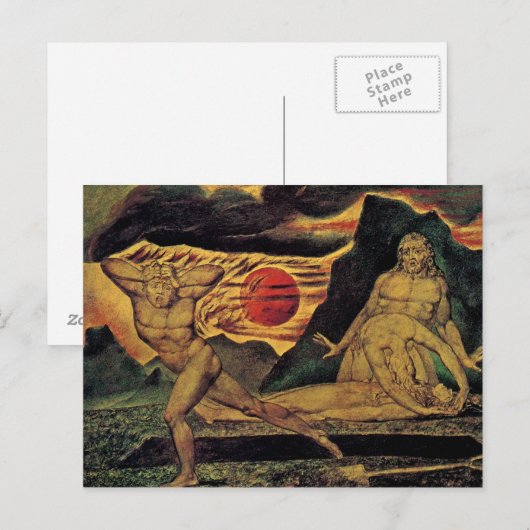 Het lichaam van Abel gevonden door Adam en Eva Briefkaart (Voorkant / Achterkant)