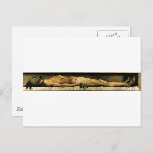 Het lichaam van de dode Christus in de Tomb c. 152 Briefkaart (Voorkant / Achterkant)