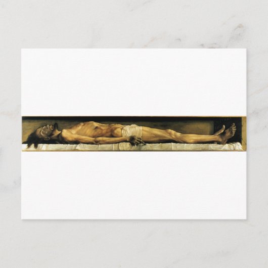 Het lichaam van de dode Christus in de Tomb c. 152 Briefkaart (Voorkant)