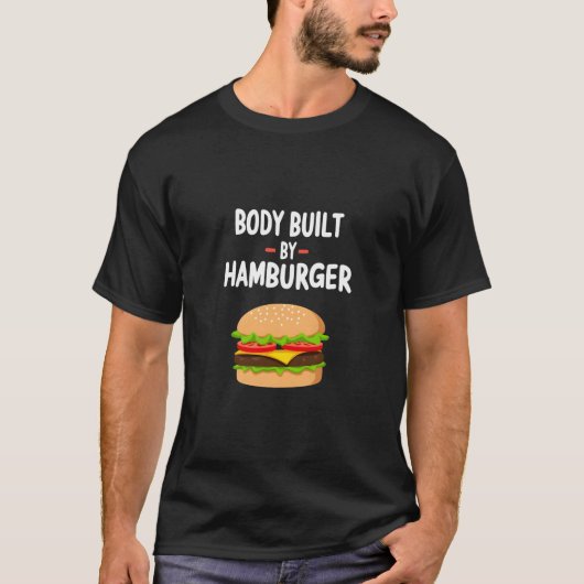 Het lichaam van Hamburger Funny Foodie Design T-shirt (Voorkant)