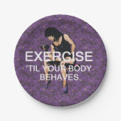 Het lichaam van TOP gedraagt zich Papieren Bordje (Voorkant)