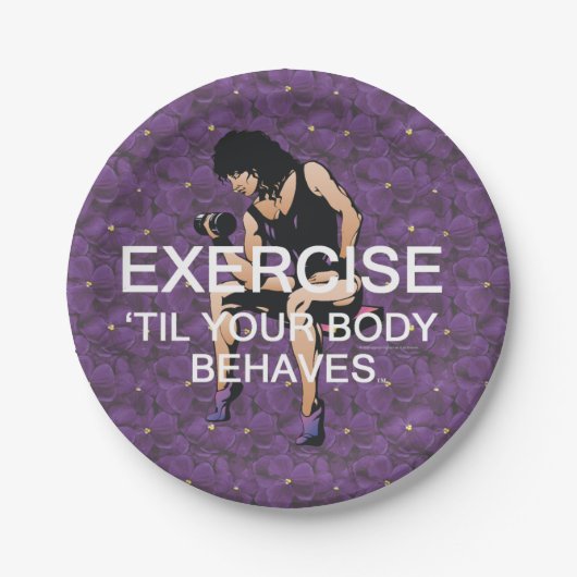 Het lichaam van TOP gedraagt zich Papieren Bordje (Voorkant)