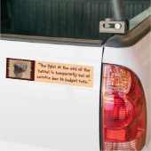 Het licht aan het eind, "Het licht aan het eind va Bumpersticker (Op Truck)