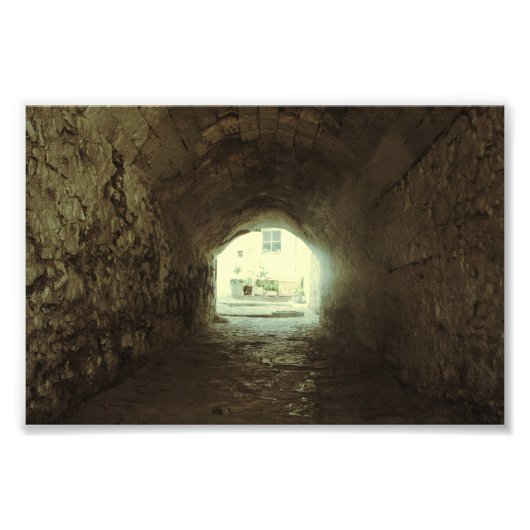 Het licht aan het eind van de tunnel foto afdruk (Voorkant)