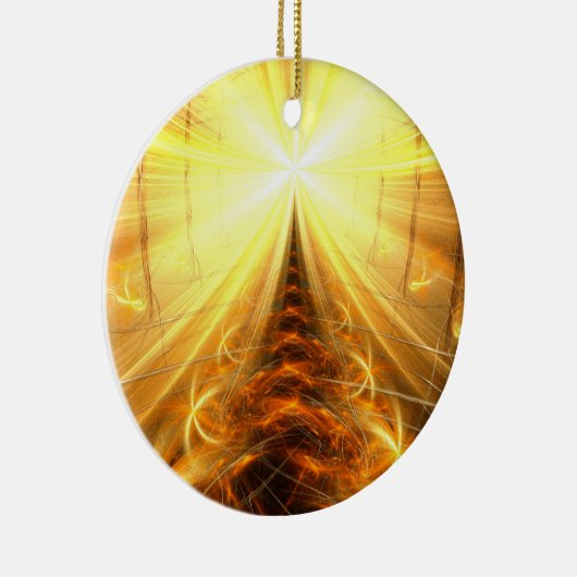 Het licht aan het eind van de tunnel keramisch ornament (Rechts)