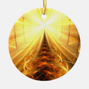 Het licht aan het eind van de tunnel keramisch ornament