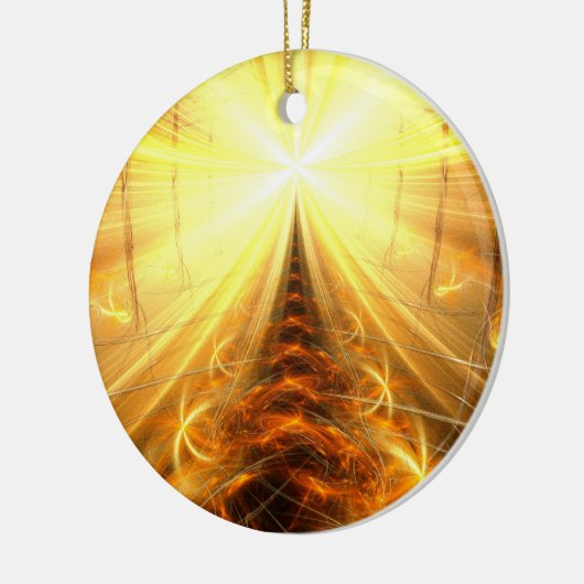 Het licht aan het eind van de tunnel keramisch ornament (Links)