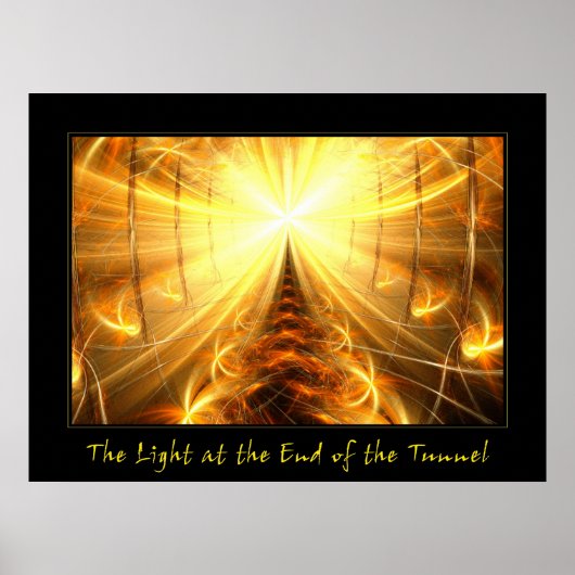 Het licht aan het eind van de tunnel poster (Voorkant)