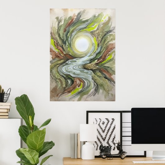 Het licht achter de ogen poster (Thuiskantoor)