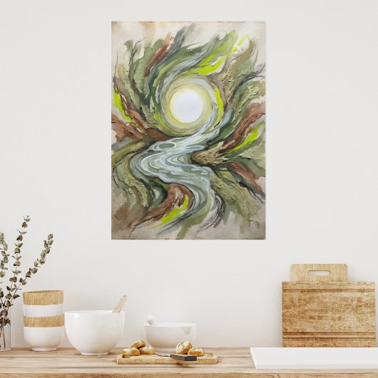 Het licht achter de ogen poster (Keuken)