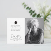 Het licht blijft | Gedenkteken Roos Custom Photo Bedankkaart (Staand voorkant)