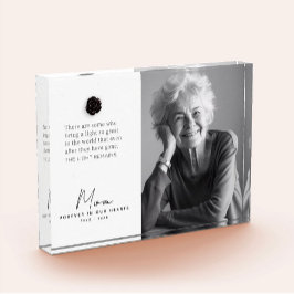 Het licht blijft | Gedenkteken Roos Custom Photo Fotoblokken