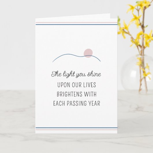 Het licht dat je schijnt Motivatie Verjaardag Kaart (Gele Bloem)