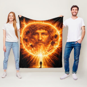 Het Licht. De Zoon. Fleece Deken