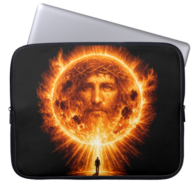Het Licht. De Zoon. Laptop Sleeve (Voorkant)