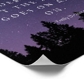 Het licht gaat aan - Emily Dickinson Poster (Hoek)