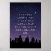 Het licht gaat aan - Emily Dickinson Poster (Voorkant)